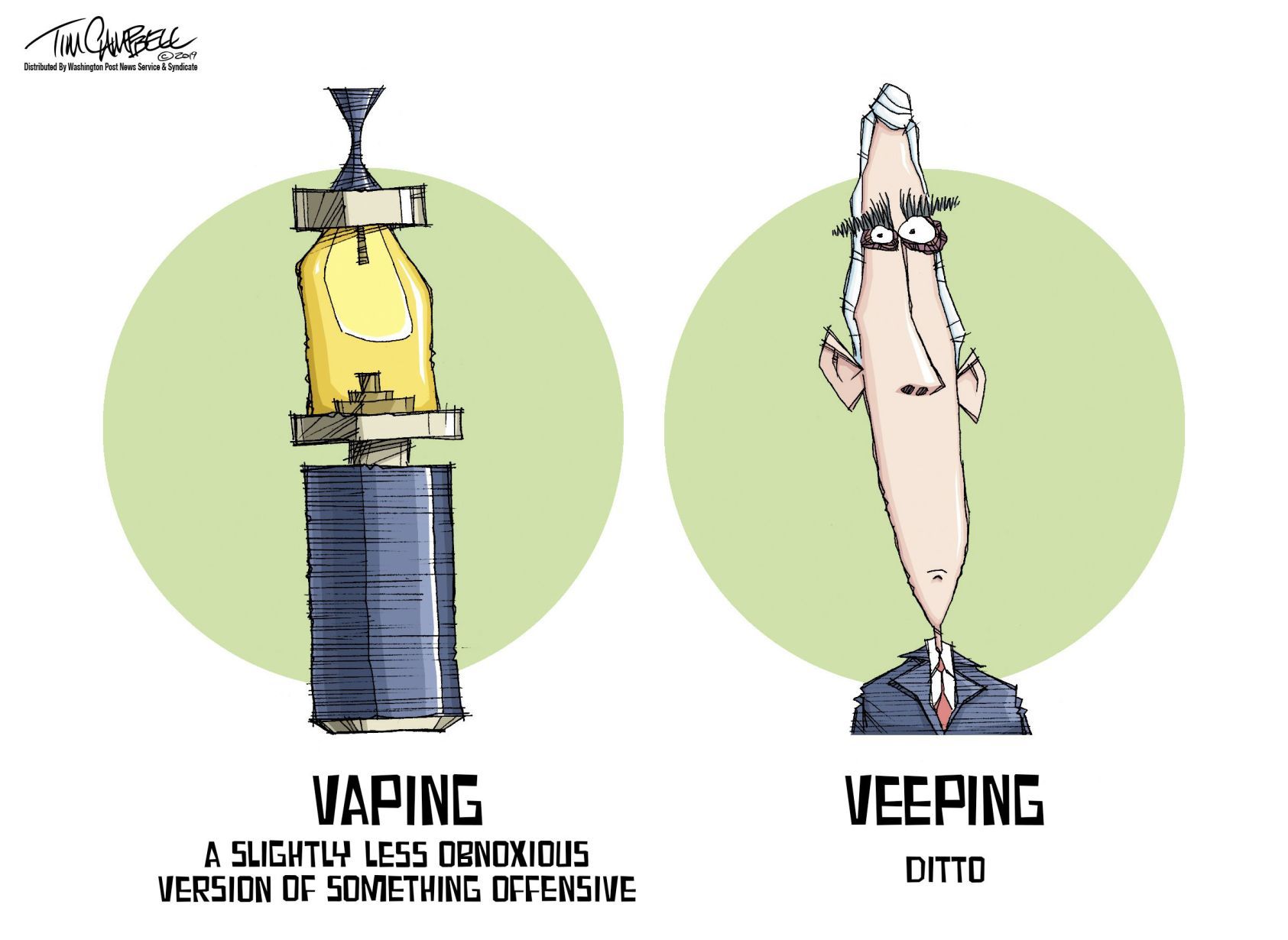 Tim Campbell cartoon